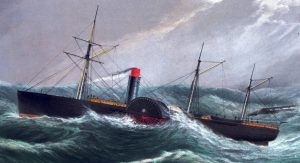 Steamship In Storm